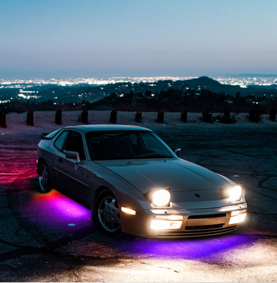 Kit LED RGB Sotto Scocca Auto – 2x90cm + 2x120cm, Impermeabile IP67 Con Controllo App E Sincronizzazione Musicale